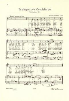 Deutsche Volkslieder von Arnold Schönberg 