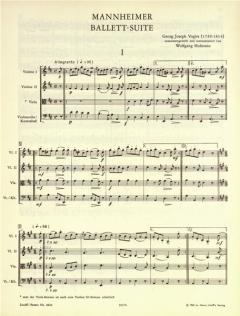 Mannheimer Ballett-Suite von Georg Joseph Vogler für Streichorchester im Alle Noten Shop kaufen (Partitur)
