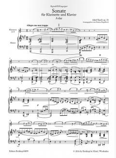 Sonate A-dur op. 54 von Adolf Busch für Klarinette und Klavier im Alle Noten Shop kaufen