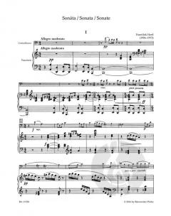 Sonate von František Hertl für Kontrabass und Klavier im Alle Noten Shop kaufen