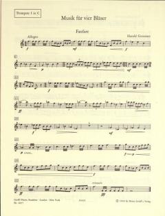 Musik für 4 Bläser (Harald Genzmer) 
