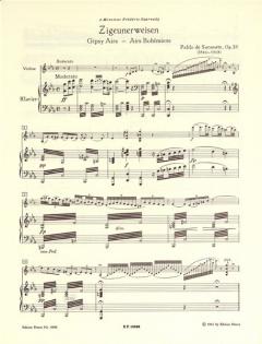 Zigeunerweisen op. 20 von Pablo de Sarasate für Violine und Klavier im Alle Noten Shop kaufen