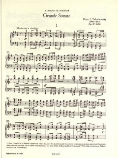Große Sonate G-Dur op. 37 von Pjotr Iljitsch Tschaikowski 