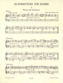 Klavierstücke für Kinder von Hanns Eisler im Alle Noten Shop kaufen