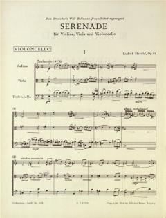 Serenade von Rudolf Herold für Streichtrio im Alle Noten Shop kaufen