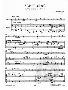 Sonatine in C von Hans-Peter Linde für Violoncello und Klavier im Alle Noten Shop kaufen