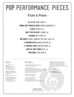 Pop Performance Pieces: Flute and Piano 