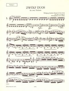 12 Duos Band 2 KV Anh. 152 von Wolfgang Amadeus Mozart 