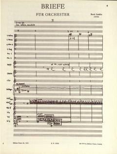 Briefe für Orchester (1978) von Ruth Zechlin 