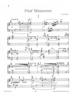 5 Miniaturen von Georg Katzer 