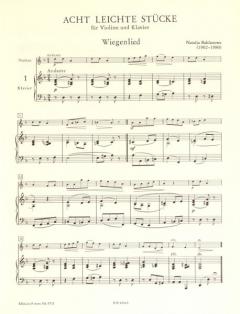 8 leichte Stücke von Natalja Baklanowa für Violine und Klavier (1. Lage) im Alle Noten Shop kaufen