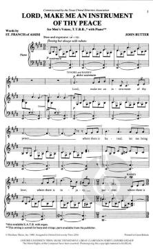 Lord, Make Me An Instrument Of Thy Peace (John Rutter) 
