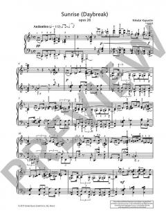 Sunrise (Daybreak) op. 26 von Nikolai Kapustin 