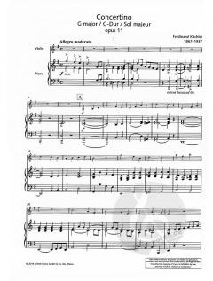 Concertino G-Dur op. 11 von Ferdinand Küchler 
