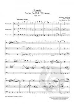 Sonata e-Moll op. 38/1 von Bernhard Romberg 