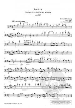Sonata e-Moll op. 38/1 von Bernhard Romberg 