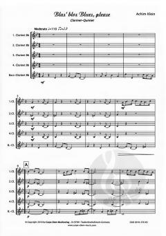Blas' blos Blues, please von Achim Klein 