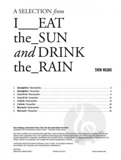 A Selection From 'I Eat The Sun And Drink The Rain' (Sven Helbig) 