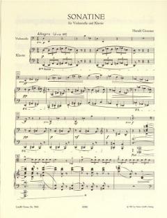 Sonatine Nr. 1 von Harald Genzmer für Cello und Klavier im Alle Noten Shop kaufen