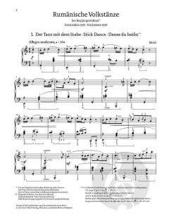 Rumänische Volkstänze von Béla Bartók 