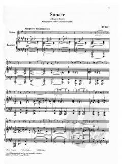 Sonate A-dur von Cesar Franck für Klavier und Violine im Alle Noten Shop kaufen