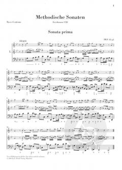 Methodische Sonaten 1 - Sonaten 1-6 von Georg Philipp Telemann für Flöte oder Violine und Continuo im Alle Noten Shop kaufen