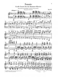 Klaviersonate Nr. 29 B-dur op. 106 von Ludwig van Beethoven im Alle Noten Shop kaufen