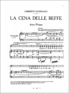 Cena Delle Beffe von Umberto Giordano 