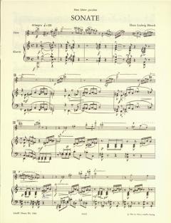 Sonate für Flöte und Klavier von Hans Ludwig Hirsch im Alle Noten Shop kaufen