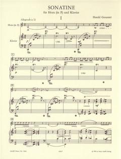 Sonatine für Horn und Klavier von Harald Genzmer im Alle Noten Shop kaufen (Partitur)