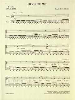 3 Lieder op. 95 von Alan Hovhaness 