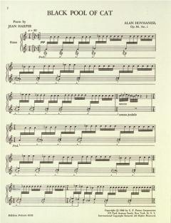 Black Pool Of Cat op. 84 Nr. 1 von Alan Hovhaness 