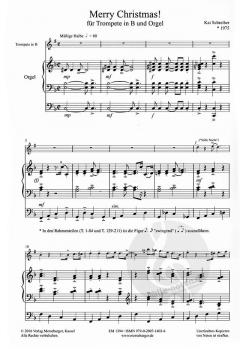 Merry Christmas! von Kai Schreiber für Trompete in B und Orgel im Alle Noten Shop kaufen