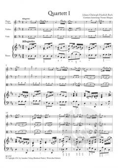 6 Quartette Band 1 (Johann Christoph Friedrich Bach) 