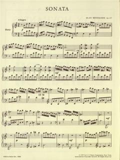 Sonate für Harfe op. 127 von Alan Hovhaness 