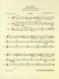 Suite für Violine, Klavier und Percussion op. 99 (Alan Hovhaness) 