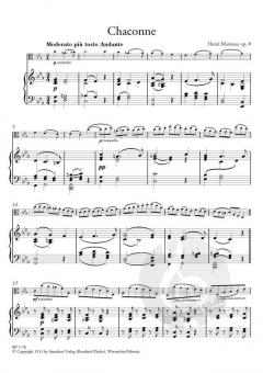 Chaconne op. 8 - Feuillet d'Album op. 2/2 von Henri Marteau für Viola und Klavier im Alle Noten Shop kaufen