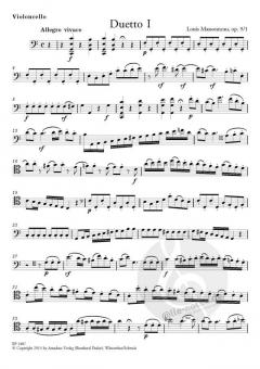 3 konzertante Duos op. 9 von Louis Massonneau für Violine und Violoncello im Alle Noten Shop kaufen (Stimmensatz)