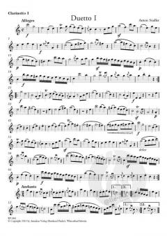 6 Duettinos von Anton Stadler für 2 Klarinetten im Alle Noten Shop kaufen (Stimmensatz)