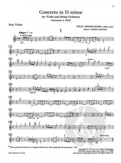 Konzert d-moll von Felix Mendelssohn Bartholdy für Violine und Streicher (1822) im Alle Noten Shop kaufen
