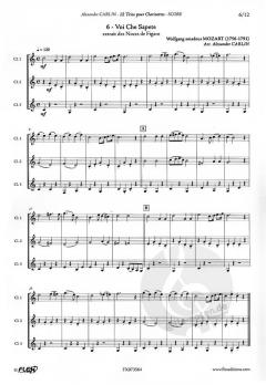 12 Clarinet Trio von Alexandre Carlin 