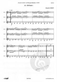 12 Clarinet Trio von Alexandre Carlin 