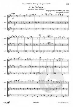 12 Saxophone Trio von Alexandre Carlin 