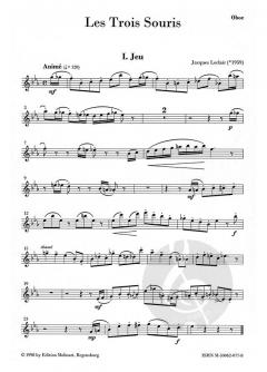 Die drei Mäuse von Jacques Leclair für Oboe und Klavier im Alle Noten Shop kaufen