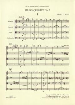 Streichquartett Nr. 5 von Henry Cowell im Alle Noten Shop kaufen