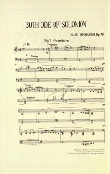 30th Ode Of Solom op. 76 (Alan Hovhaness) 