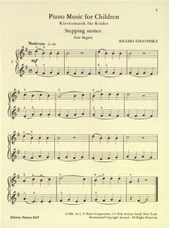 Klaviermusik für Kinder Band 1 von Soulima Strawinsky im Alle Noten Shop kaufen