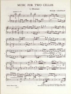 Musik von Roger Chapman für 2 Violoncelli im Alle Noten Shop kaufen