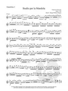 Studio per la Mandola von Francesco Piccone für 2 Barockmandolinen im Alle Noten Shop kaufen (Stimmensatz)