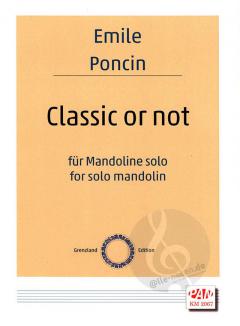 Classic or not von Emile Poncin für Mandoline solo im Alle Noten Shop kaufen (Partitur)